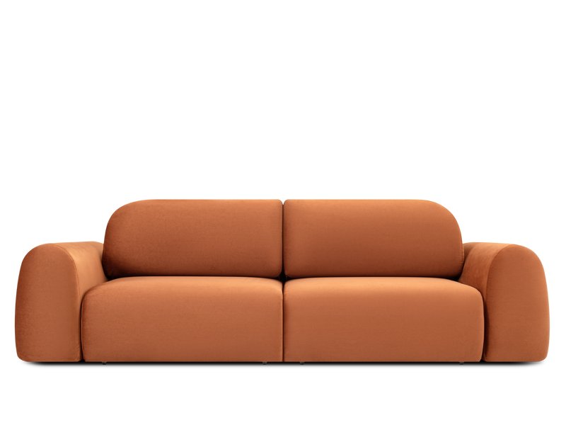 Диван прямой Лилт Велюр Терракотовый