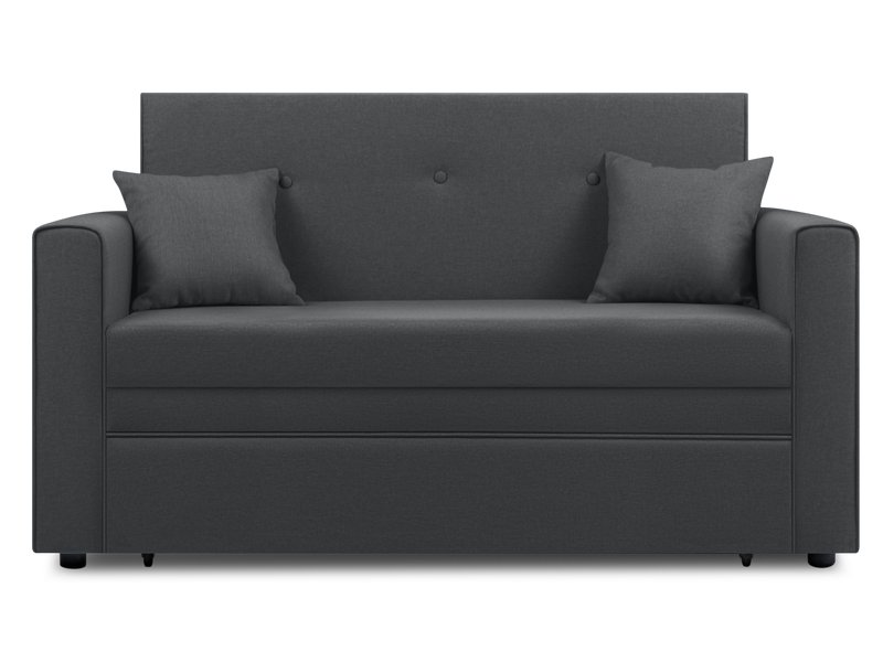 Диван прямой Види Рогожка Графитовый