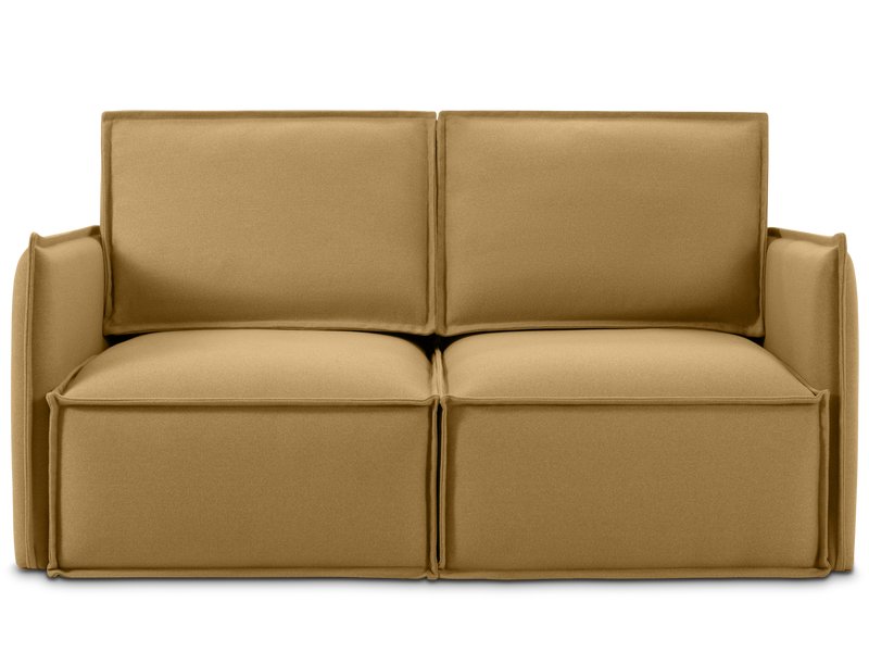 Диван прямой Ольен Мини Рогожка Горчичный