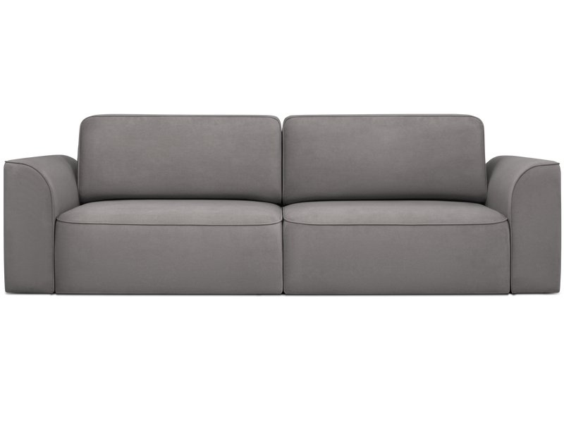 Диван прямой Спейс Велюр Серый