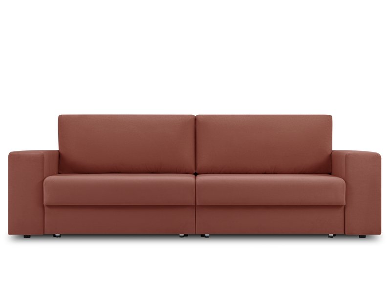 Диван прямой Мейлон Велюр Терракотовый
